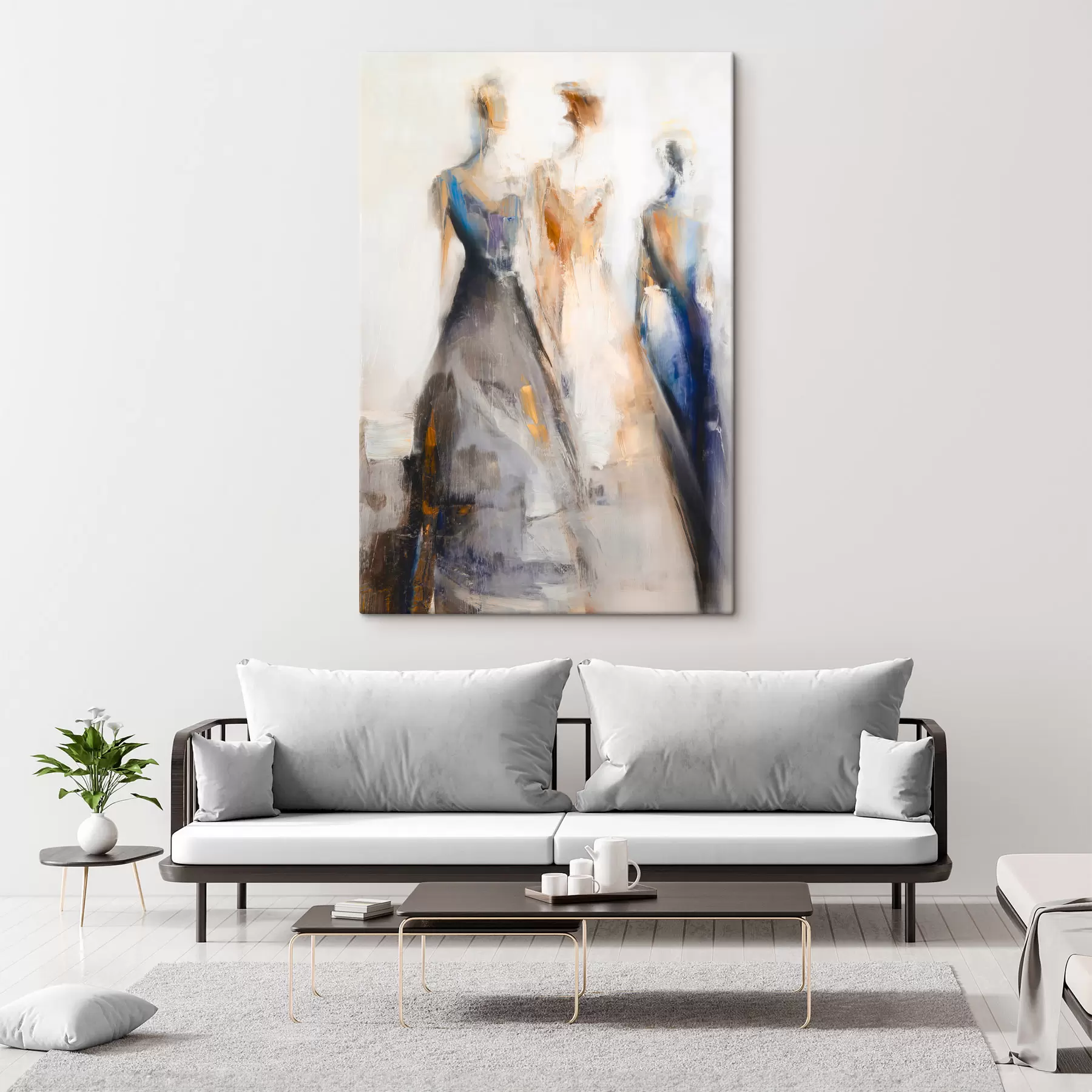 Obraz Elegantné abstraktné ženské siluety s48179