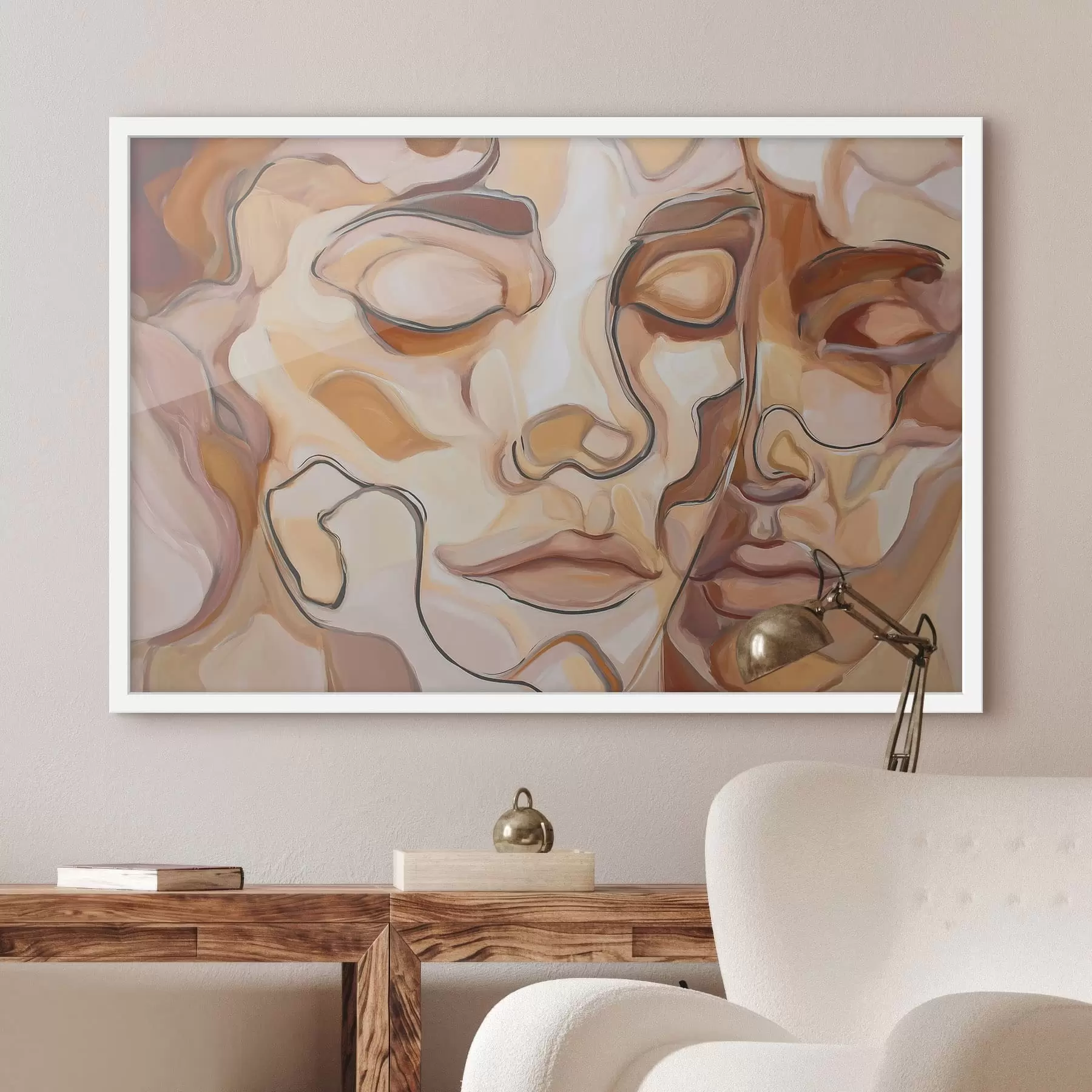 Fototapety Abstraktný portrét ženy a muža f48174