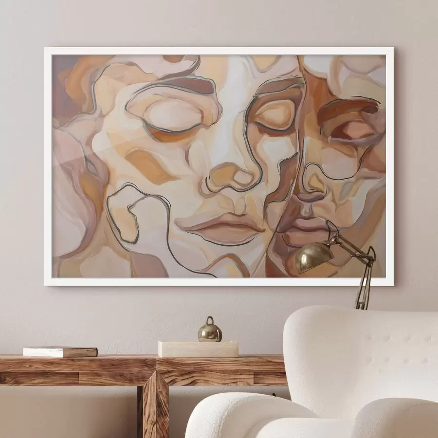 Fototapety Abstraktný portrét ženy a muža f48174