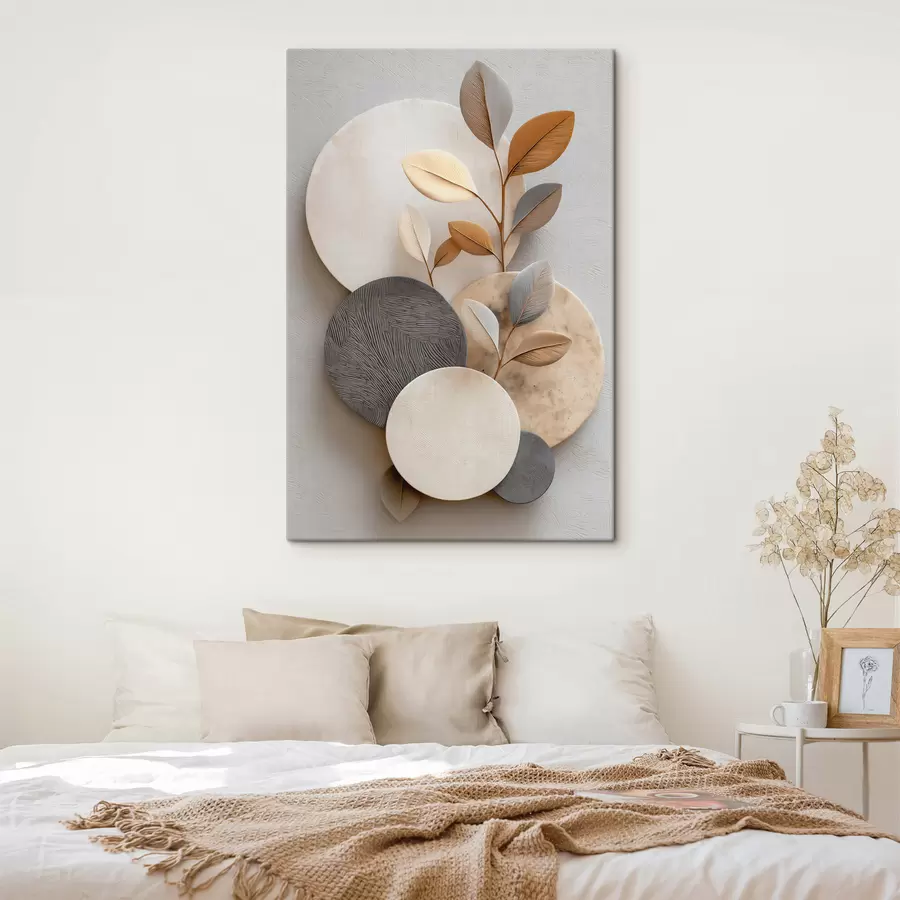 Obraz Kruhy a vetvy listov s48223