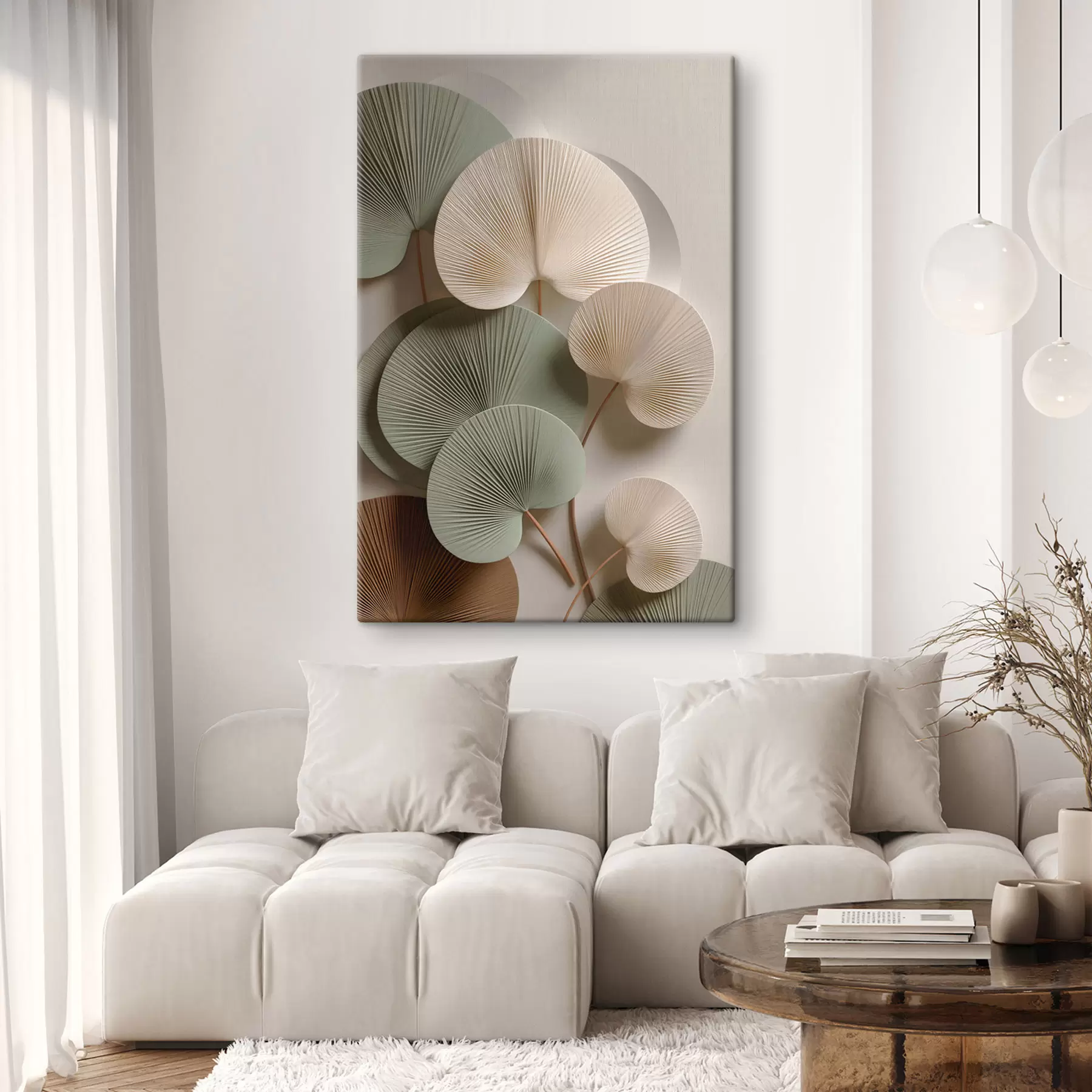 Obraz Abstraktná kompozícia s listami s48225