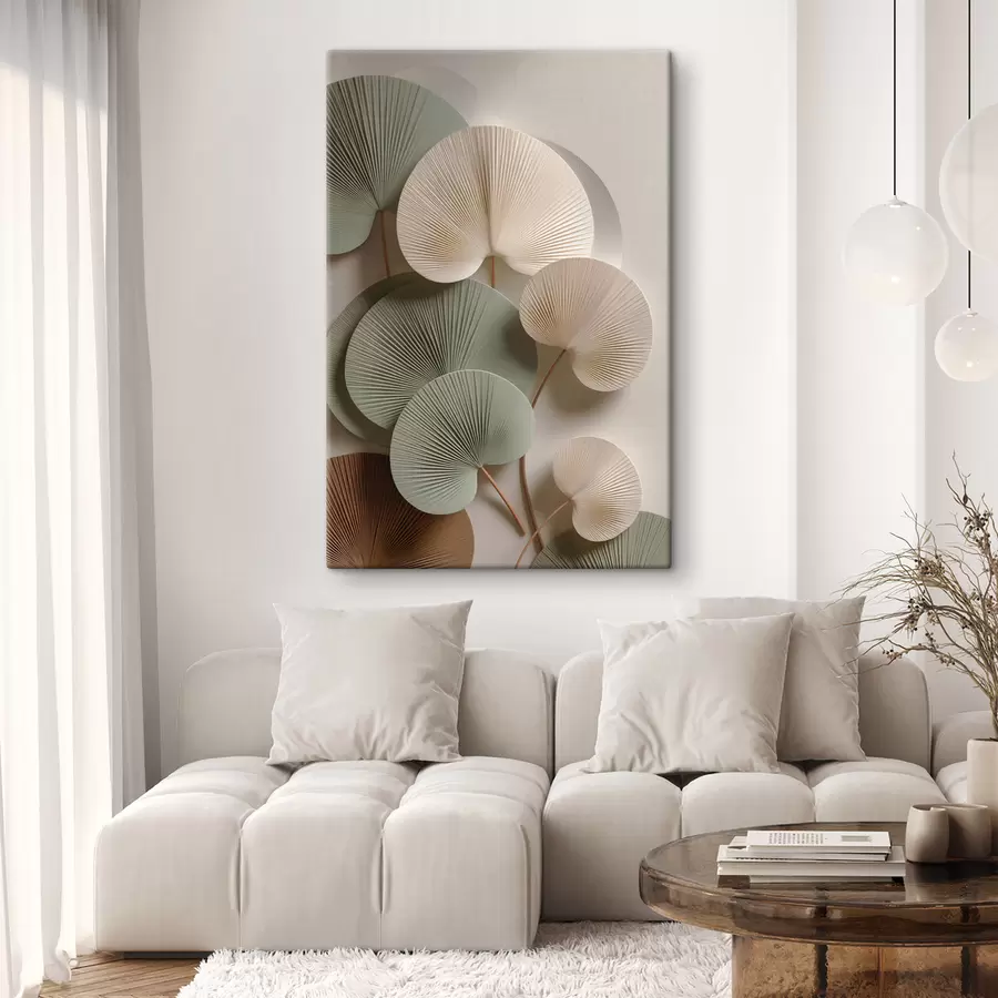 Fototapety Abstraktná kompozícia s listami s48225