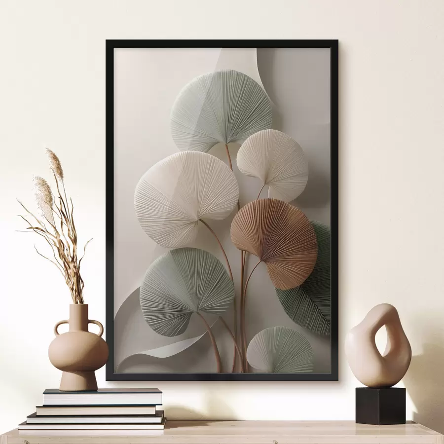 Fototapety Abstraktná kompozícia s listami f48224