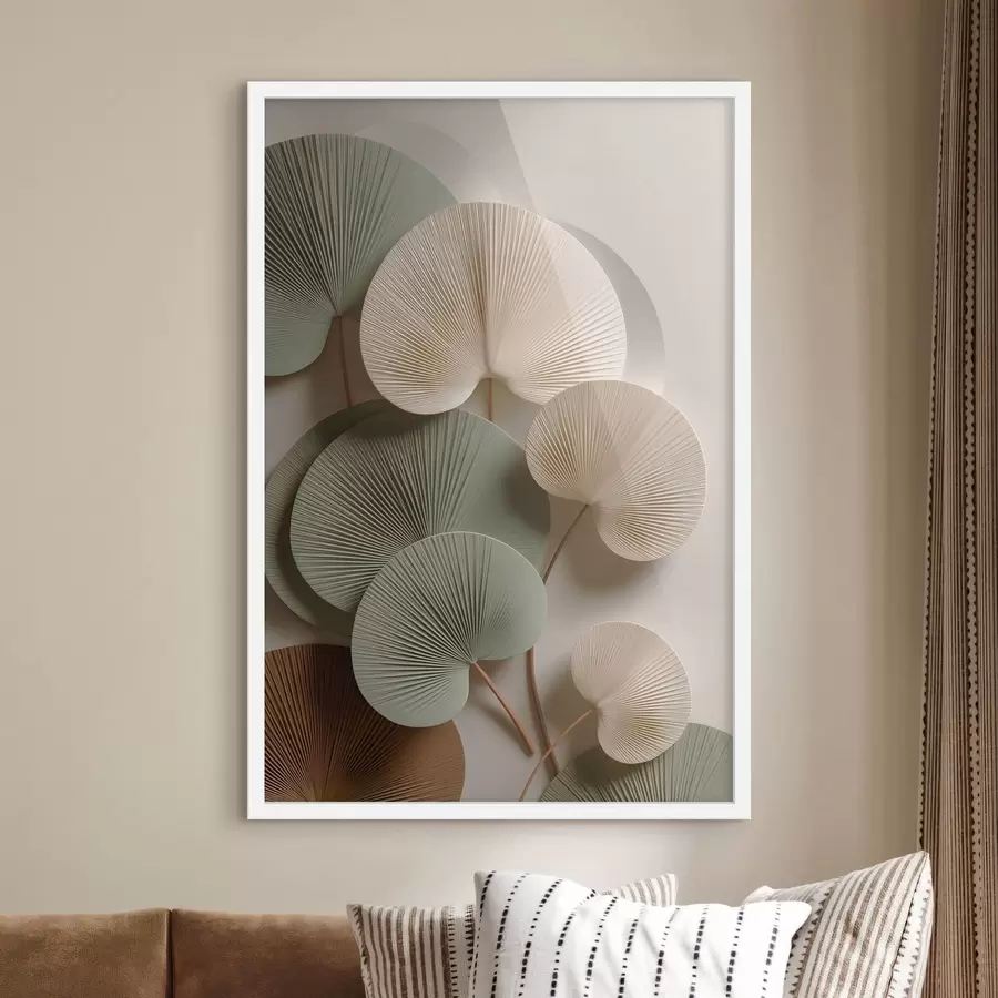 Fototapety Abstraktná kompozícia s listami f48225