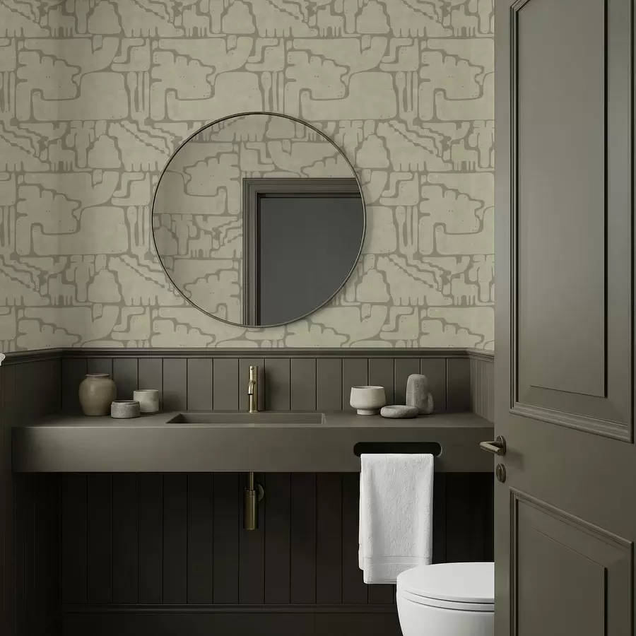 Fototapety Ľahký abstraktný vzor s jemnými tvarmi a01122v2