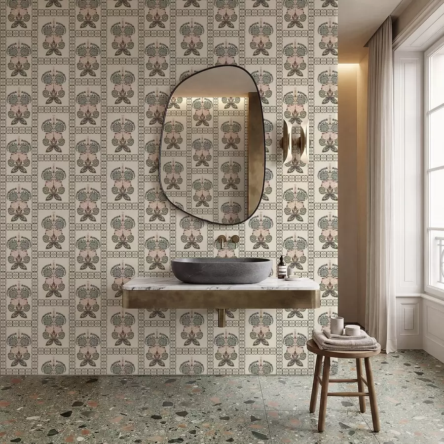 Fototapety Dekoratívny vzor s motýľmi a kvetmi a01125