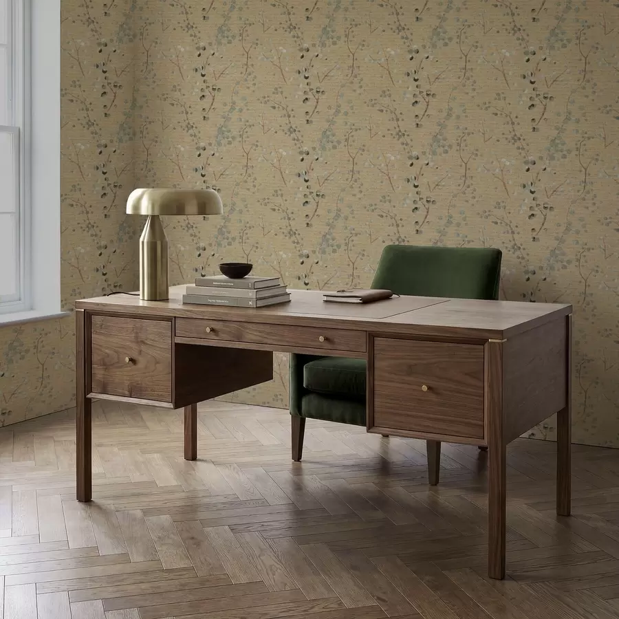 Fototapety Abstraktný botanický vzor s kruhmi a01126