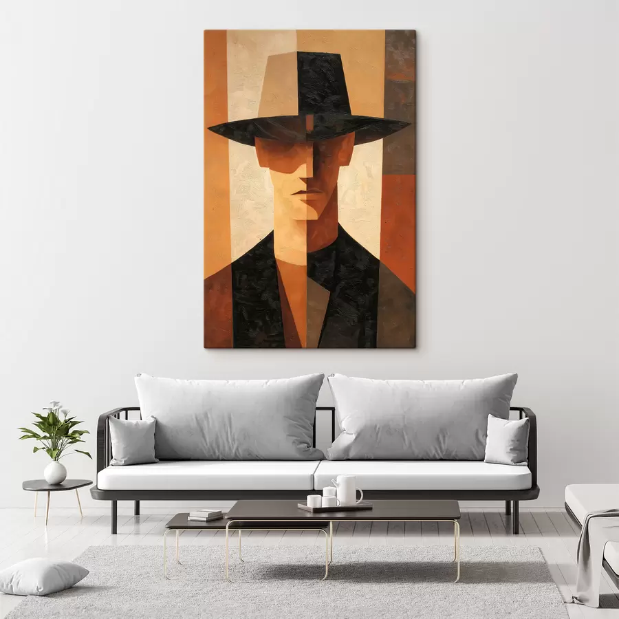 Obraz Geometrický abstraktný portrét s48231