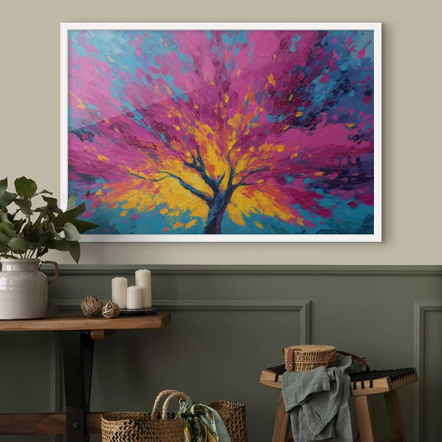 Fototapety Farebný strom f48228