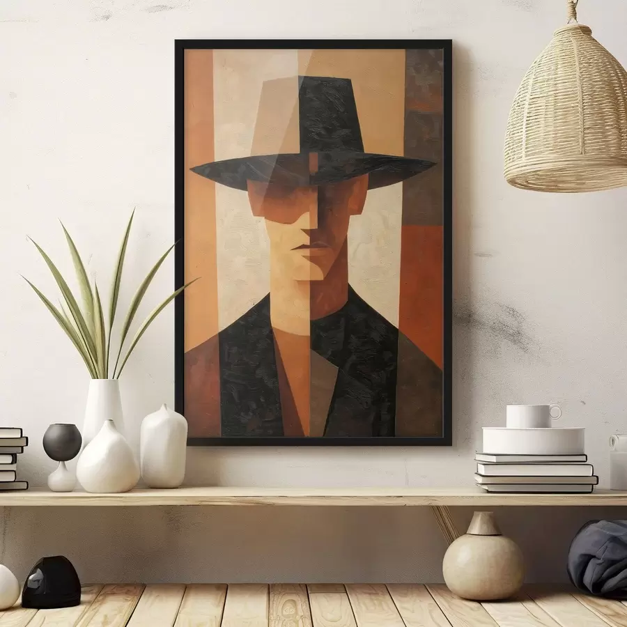 Fototapety Geometrický abstraktný portrét f48231