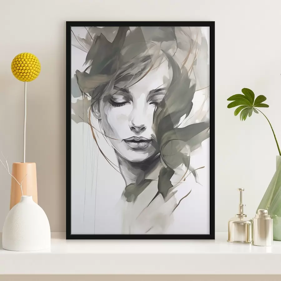 Fototapety Abstraktný ženský portrét f48270