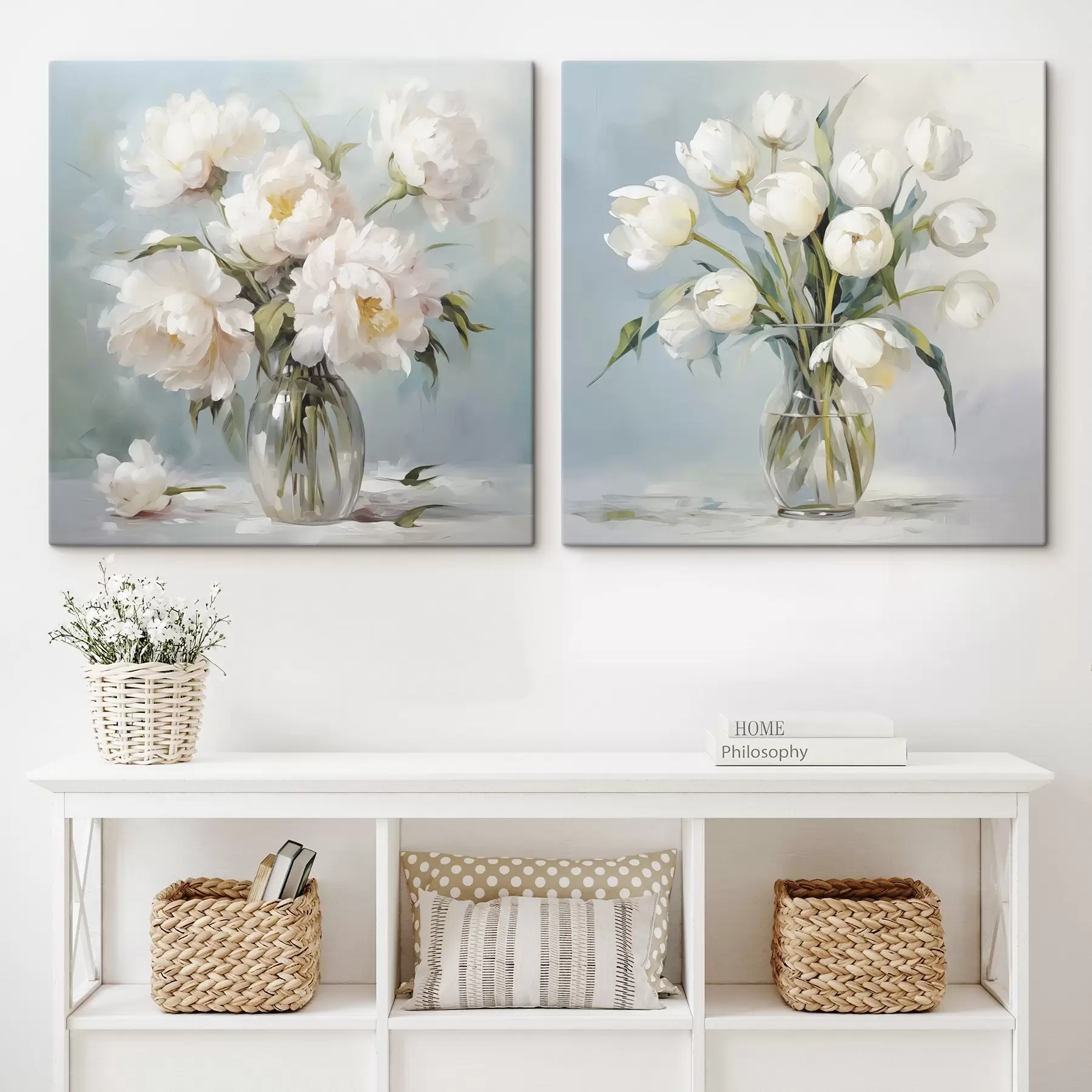 Obraz Kytica kvetov vo váze, imitácia maľby m30167