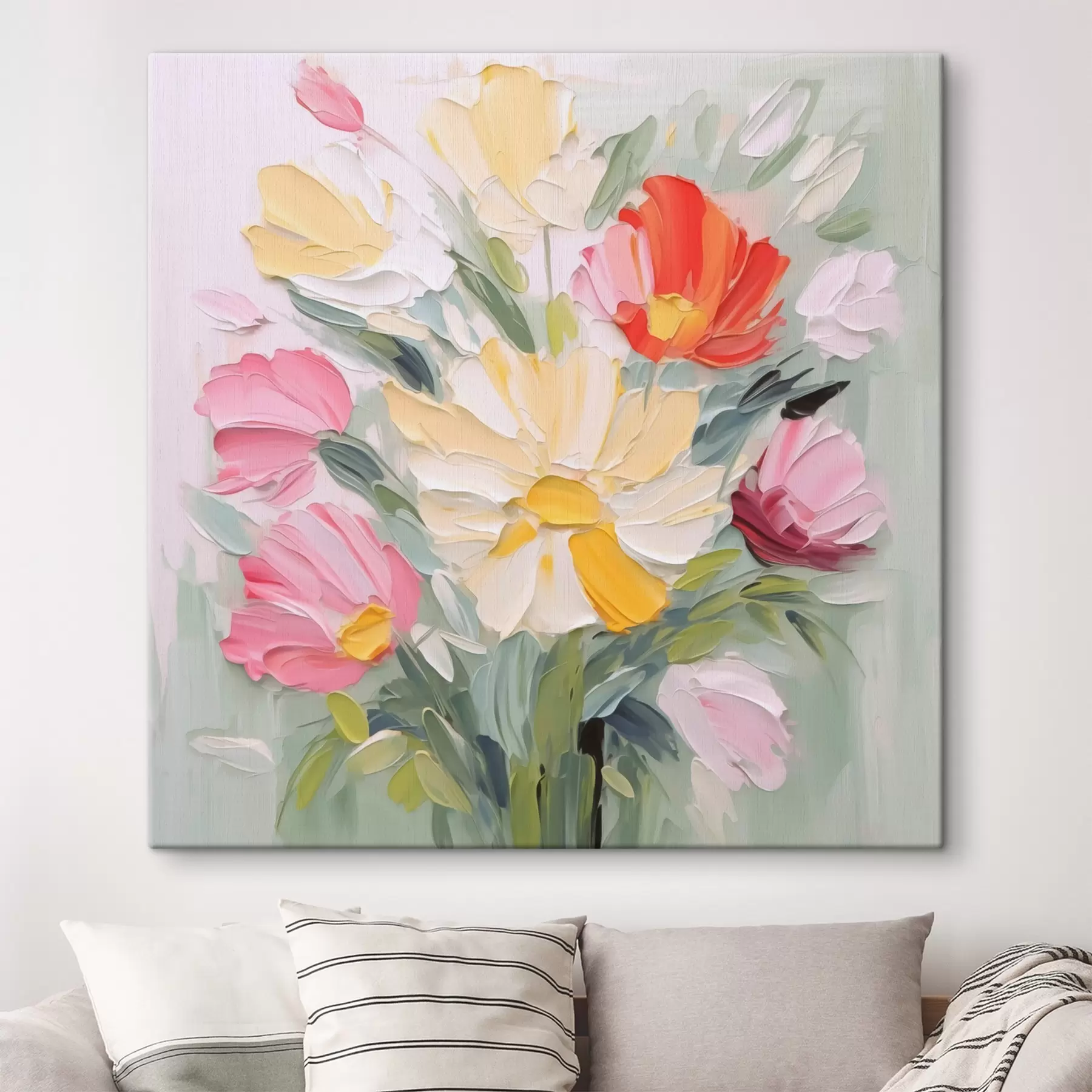 Obraz Kytica imitácia maľby s48316