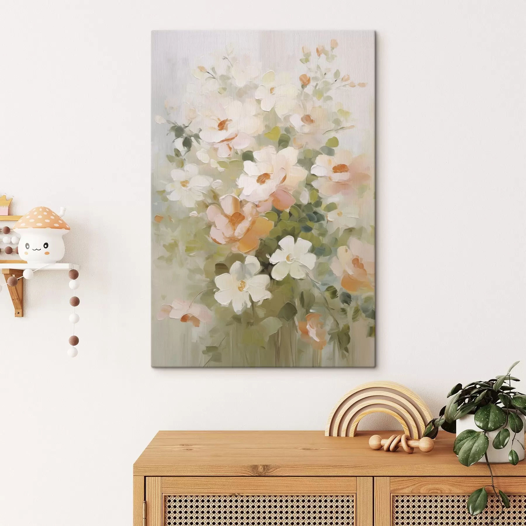 Obraz Kvety imitácia maľby s48322