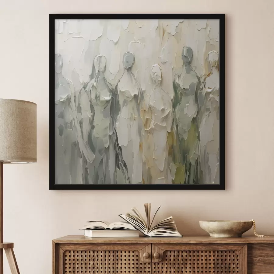 Fototapety Abstraktné siluety imitácia maľby f48275