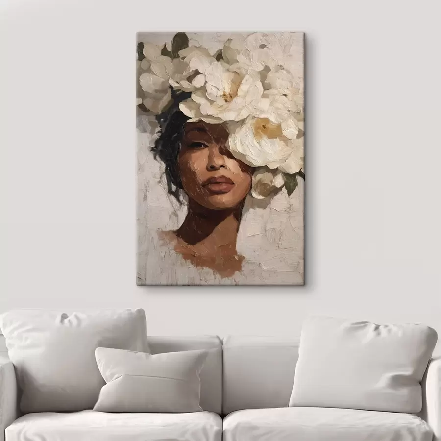 Obraz Dievča s kvetmi s48377