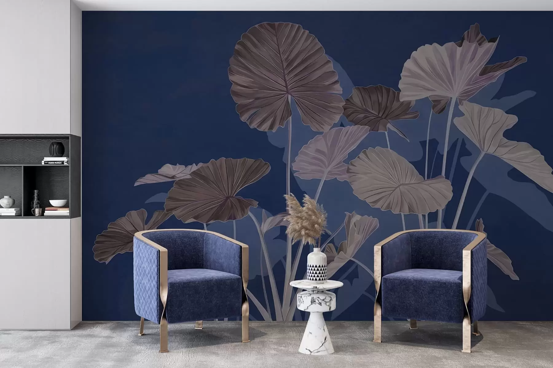 Fototapety Záhrada maľovaných lotosov w05364