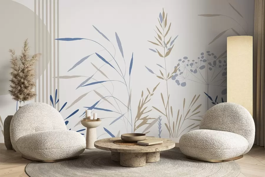 Fototapety Abstraktné siluety vegetácie w05375v2