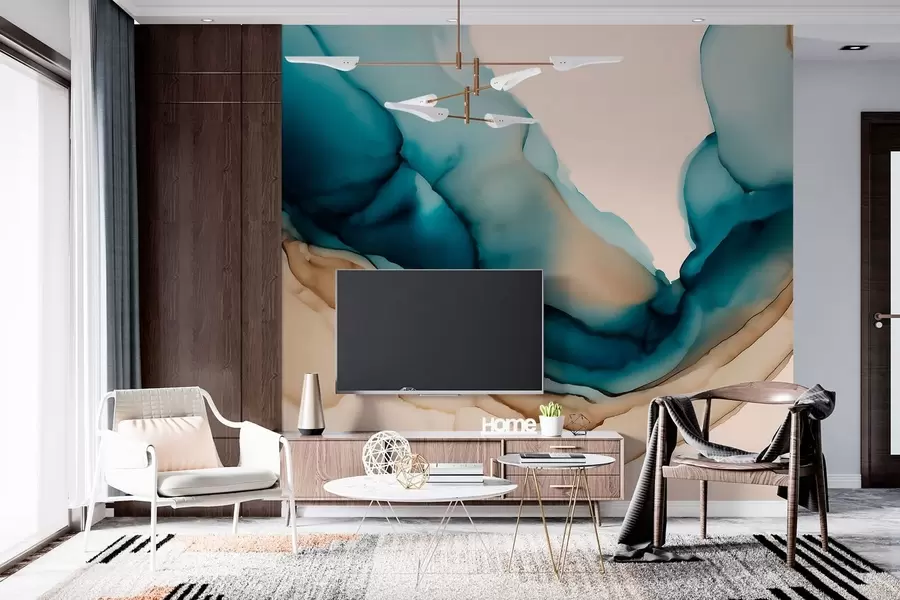 Fototapety abstraktná textúra v štýle alkoholových atramentov w05238