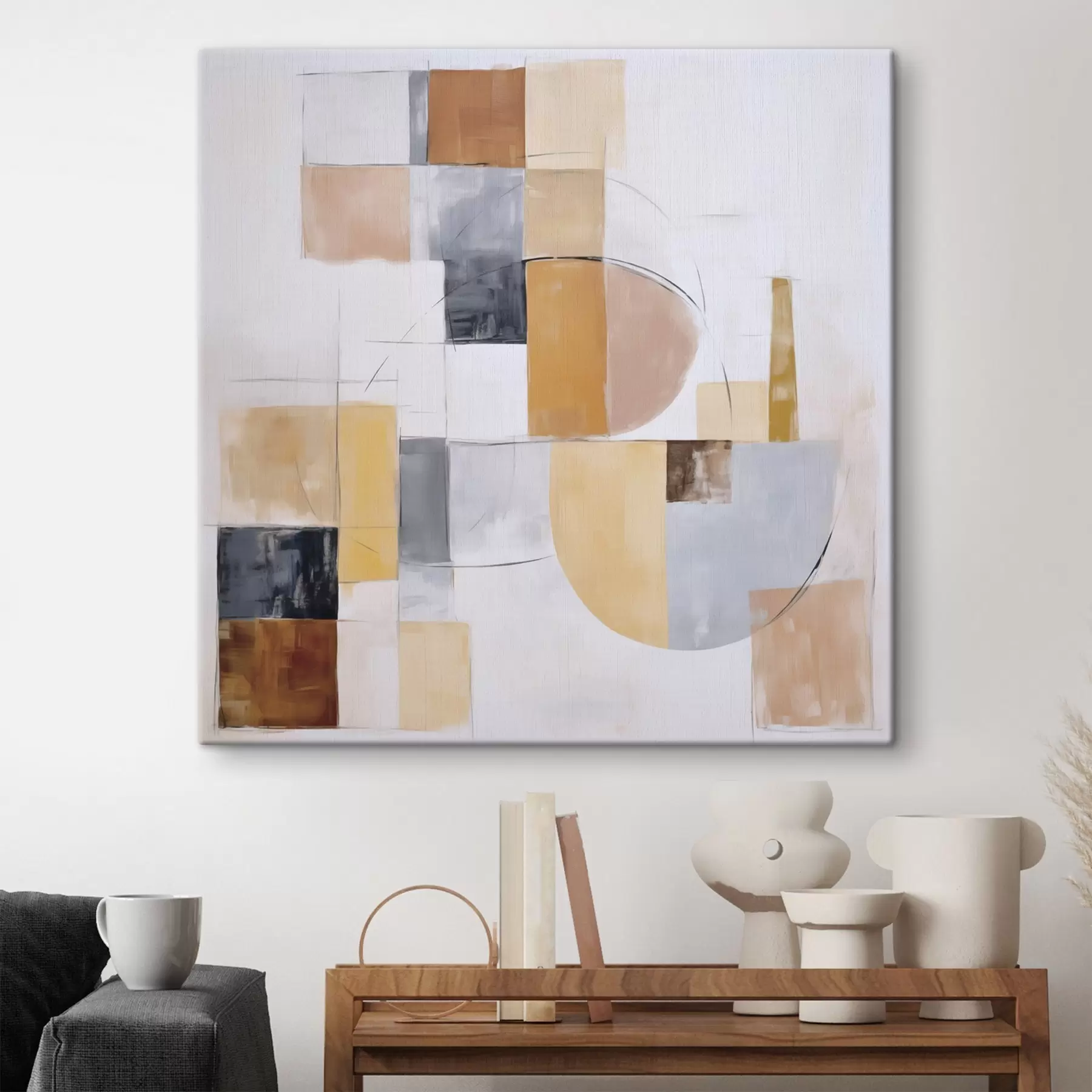 Obraz Abstraktná imitácia opotrebovaného obrazu s48417