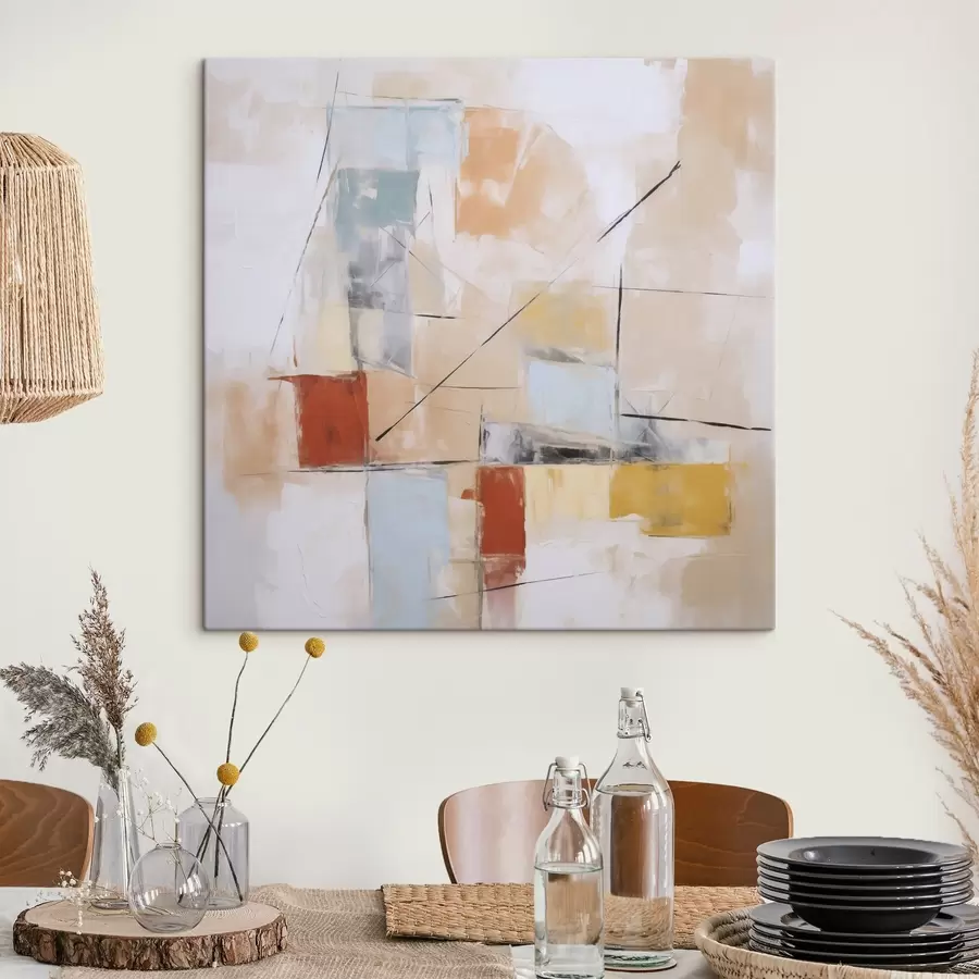 Obraz Chaotická abstraktná imitácia opotrebovaného obrazu s48418