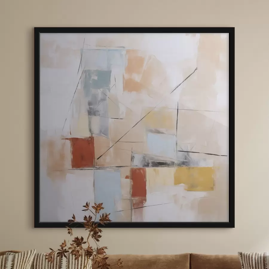 Fototapety Chaotická abstraktná imitácia opotrebovaného obrazu f48418