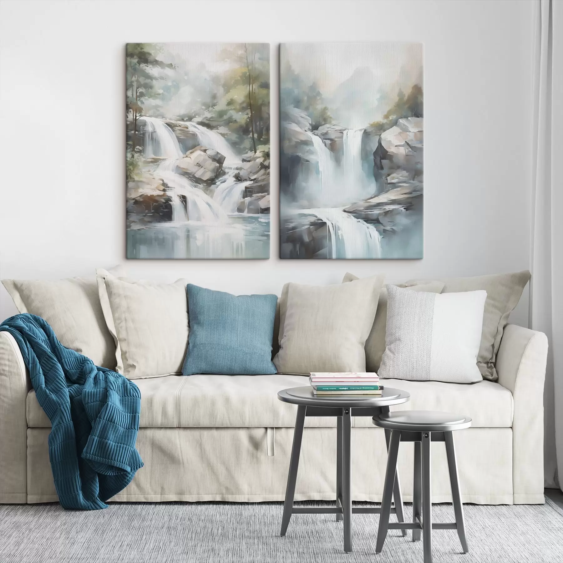 Obraz Maľba znázorňujúca vodopád m30212