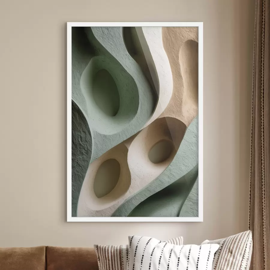 Fototapety Zloženie organických tvarov f48430