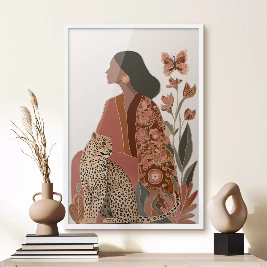 Fototapety Žena s lístím f48433