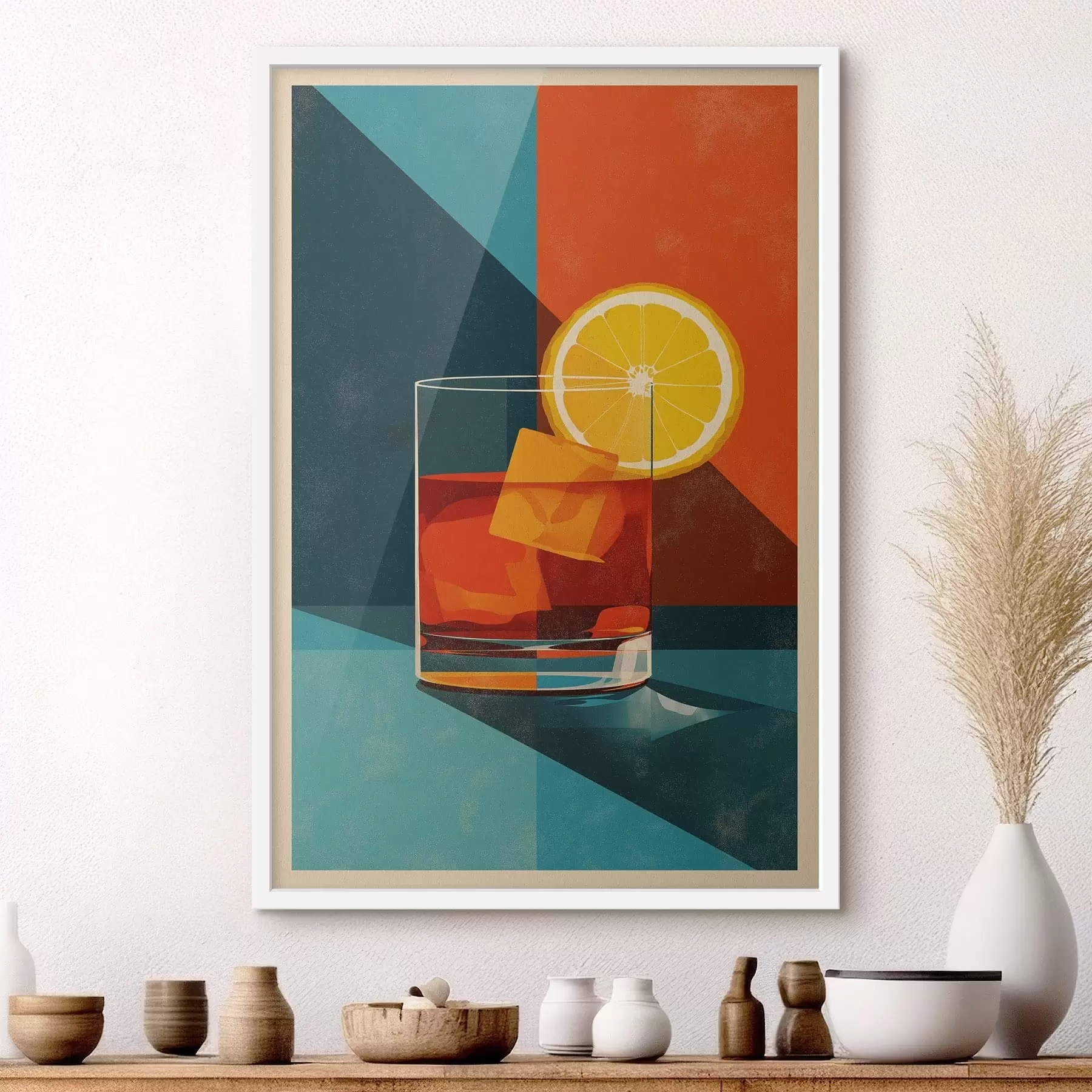 Fototapety Pohár na whisky s citrusom f48468