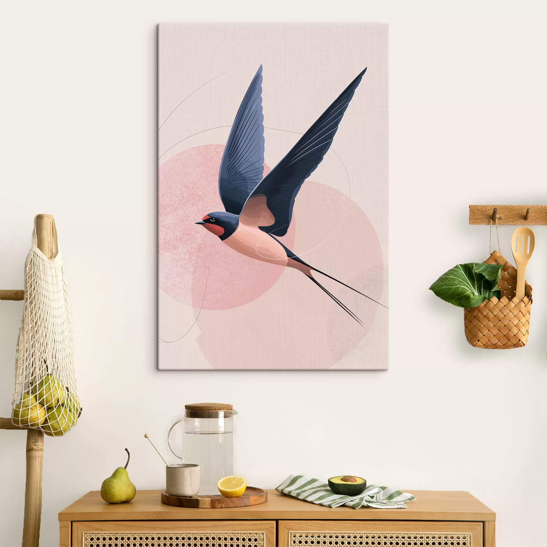 Obraz Silueta lietajúceho vtáka s48456