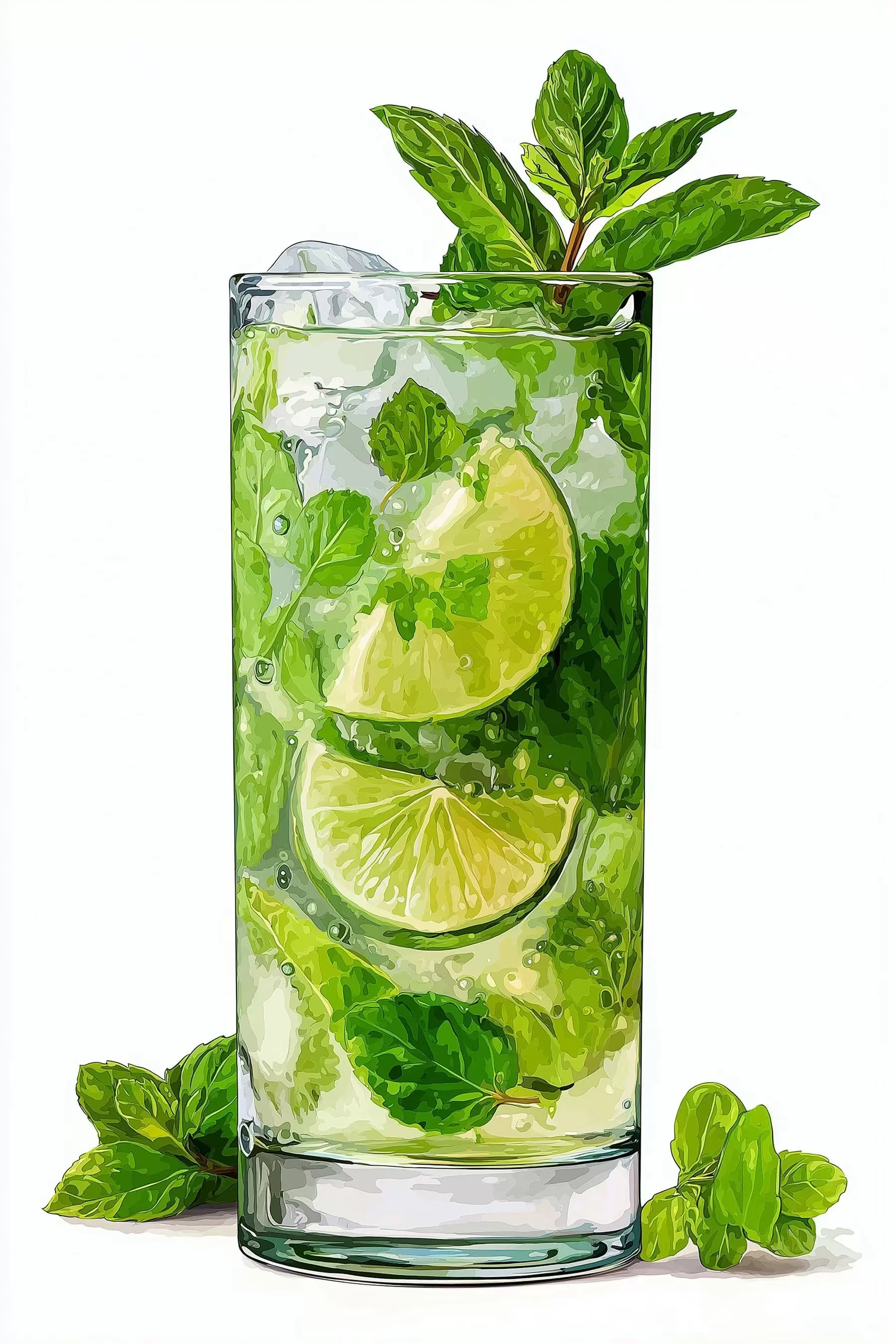 Obraz Mätový nápoj s ľadom s48462