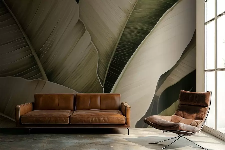 Fototapety Banánové listy, dlhé listy w05403