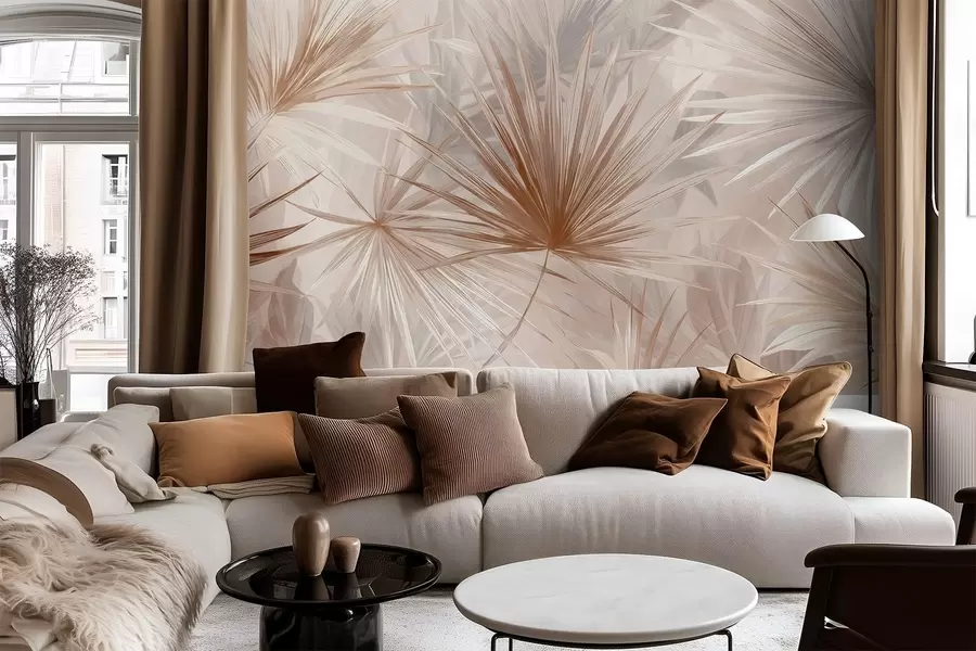 Fototapety Bragea, špicaté listy w05405