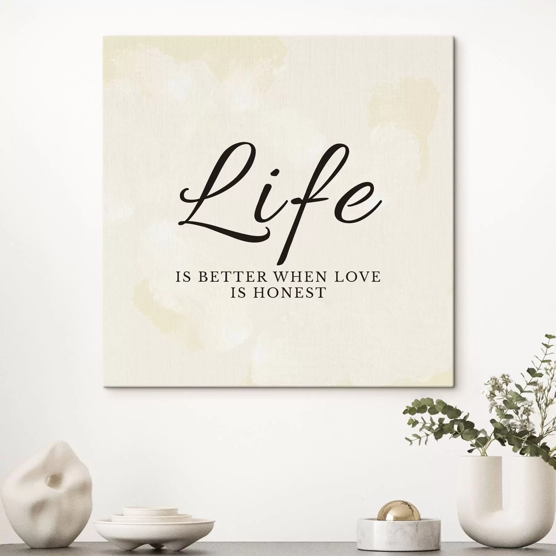 Obraz Text o živote na svetlom textúrovanom pozadí s48029