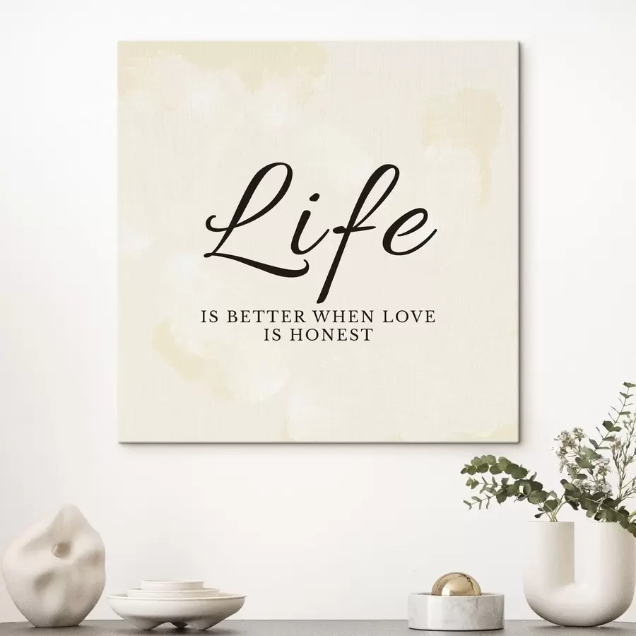 Obraz Text o živote na svetlom textúrovanom pozadí s48029