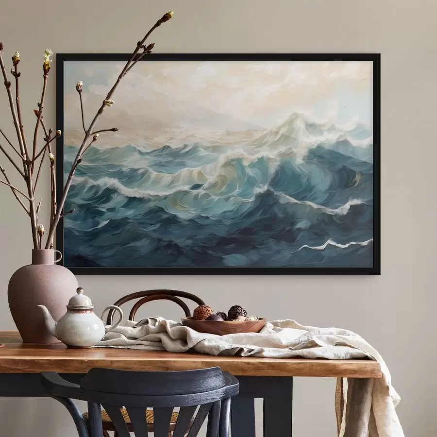 Fototapety Morské vlny v maliarskom štýle f48490