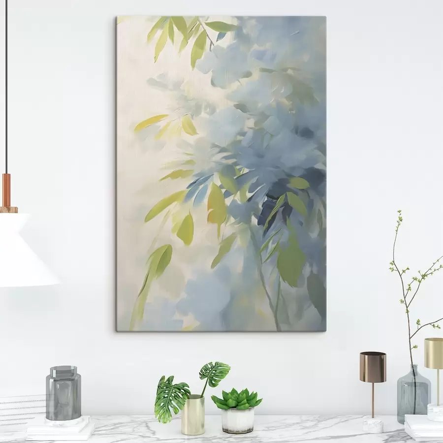 Obraz Abstrakcia rastlín ako napodobenina maľby s48499