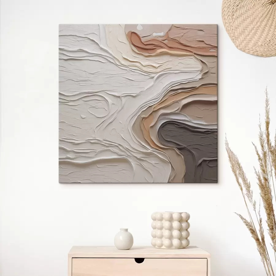 Obraz Abstraktná kompozícia napodobňujúca maľbu s48507