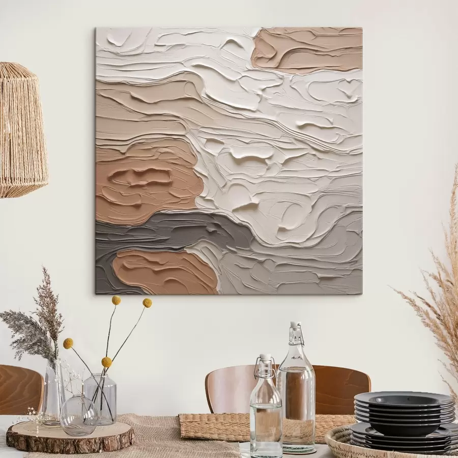 Obraz Abstraktná kompozícia napodobňujúca maľbu s48508