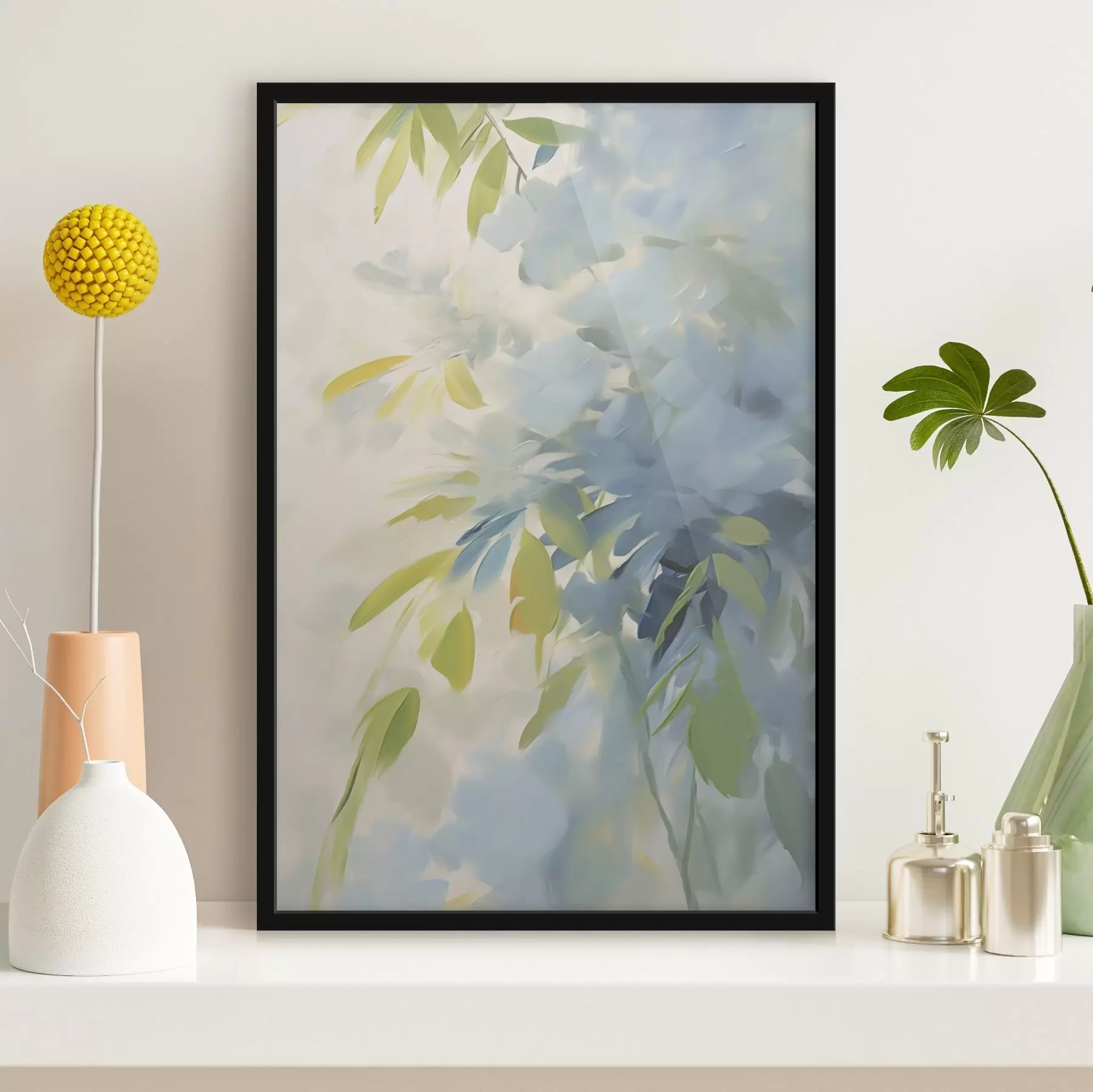 Fototapety Abstrakcia rastlín ako napodobenina maľby f48499