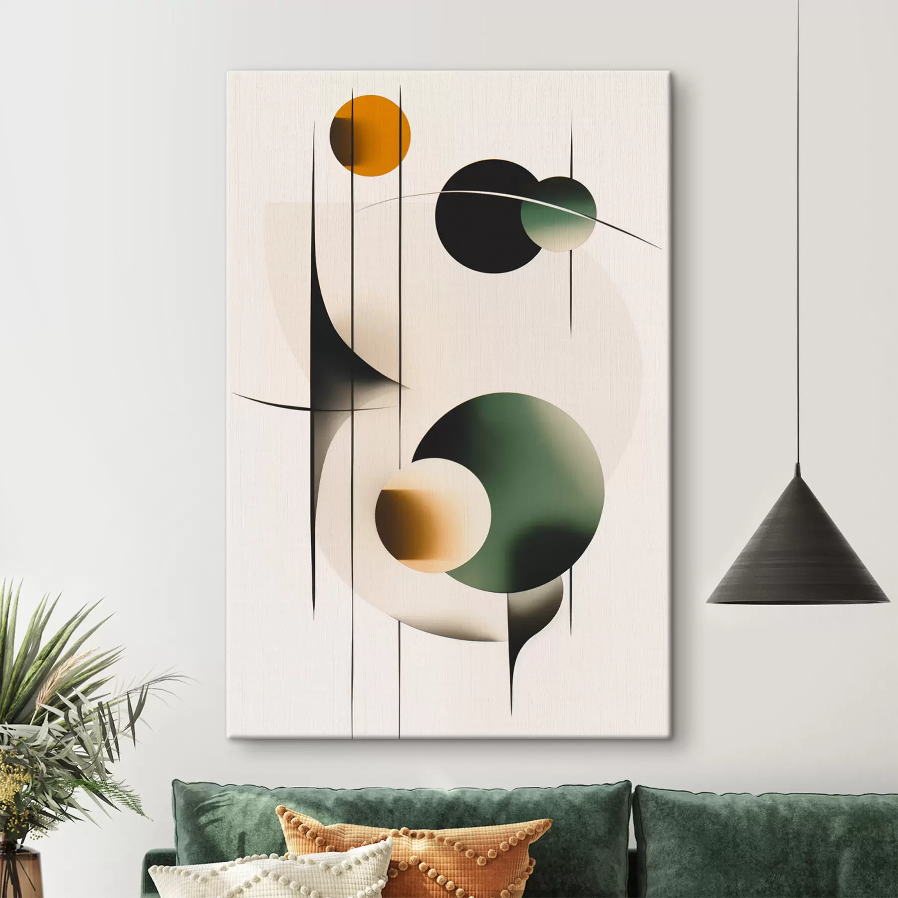 Obraz Abstrakcia s kruhmi s48285