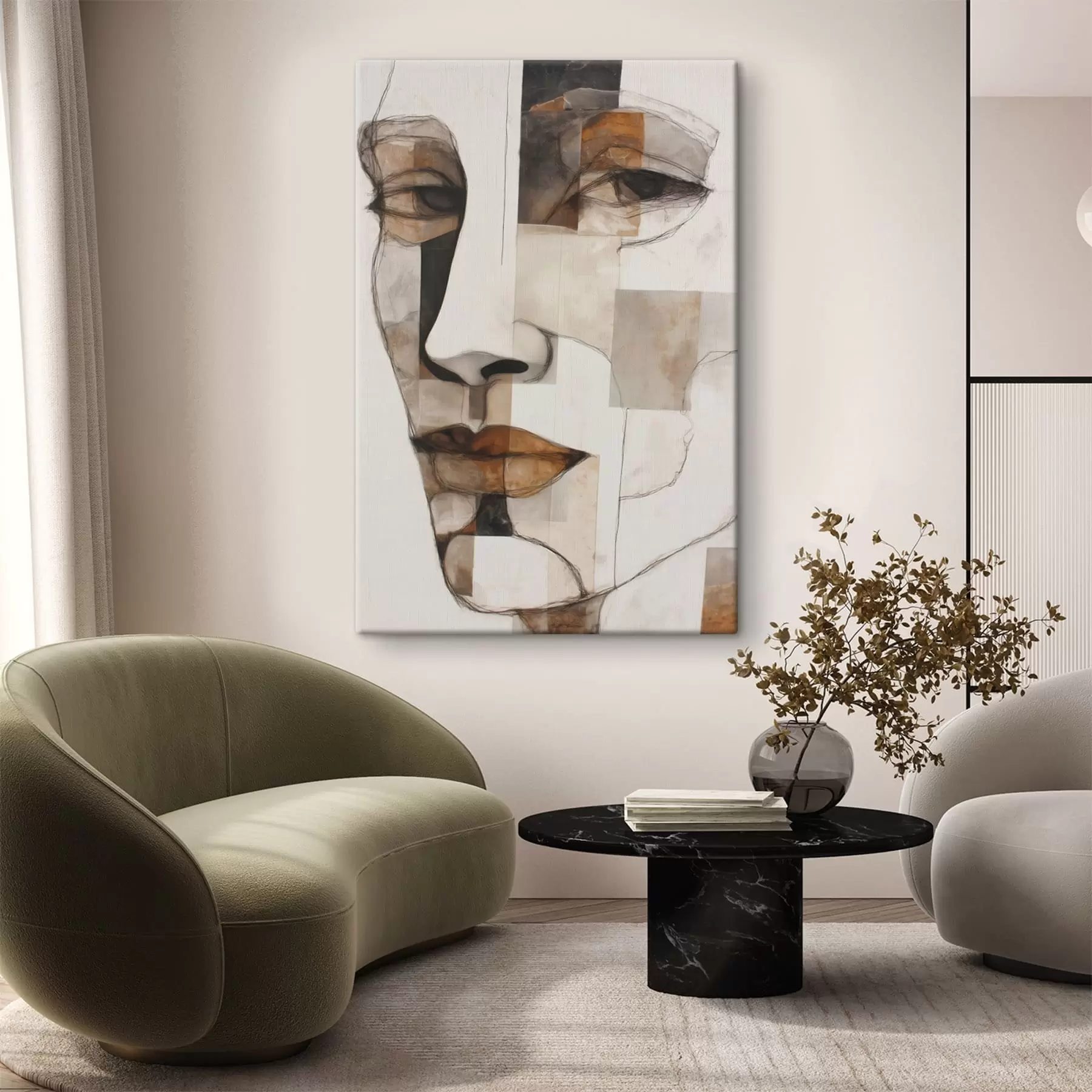 Obraz Abstraktná tvár s48515