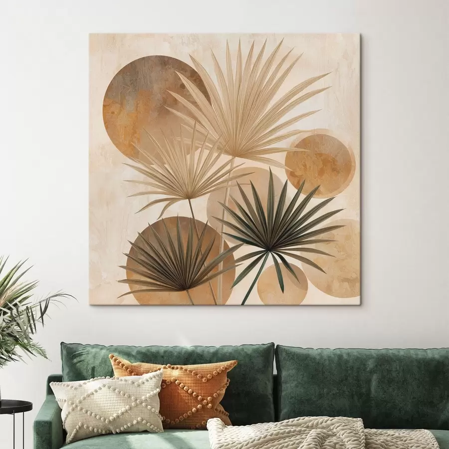 Obraz Abstraktné palmové listy s48518
