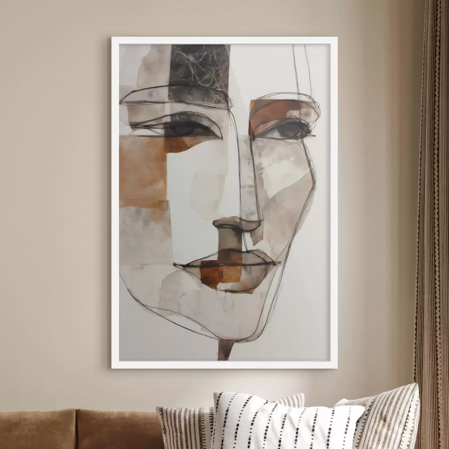 Fototapety Abstraktná tvár f48514