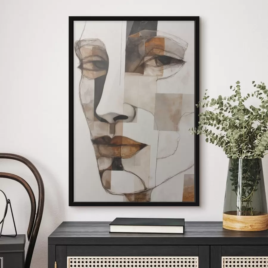 Fototapety Abstraktná tvár f48515