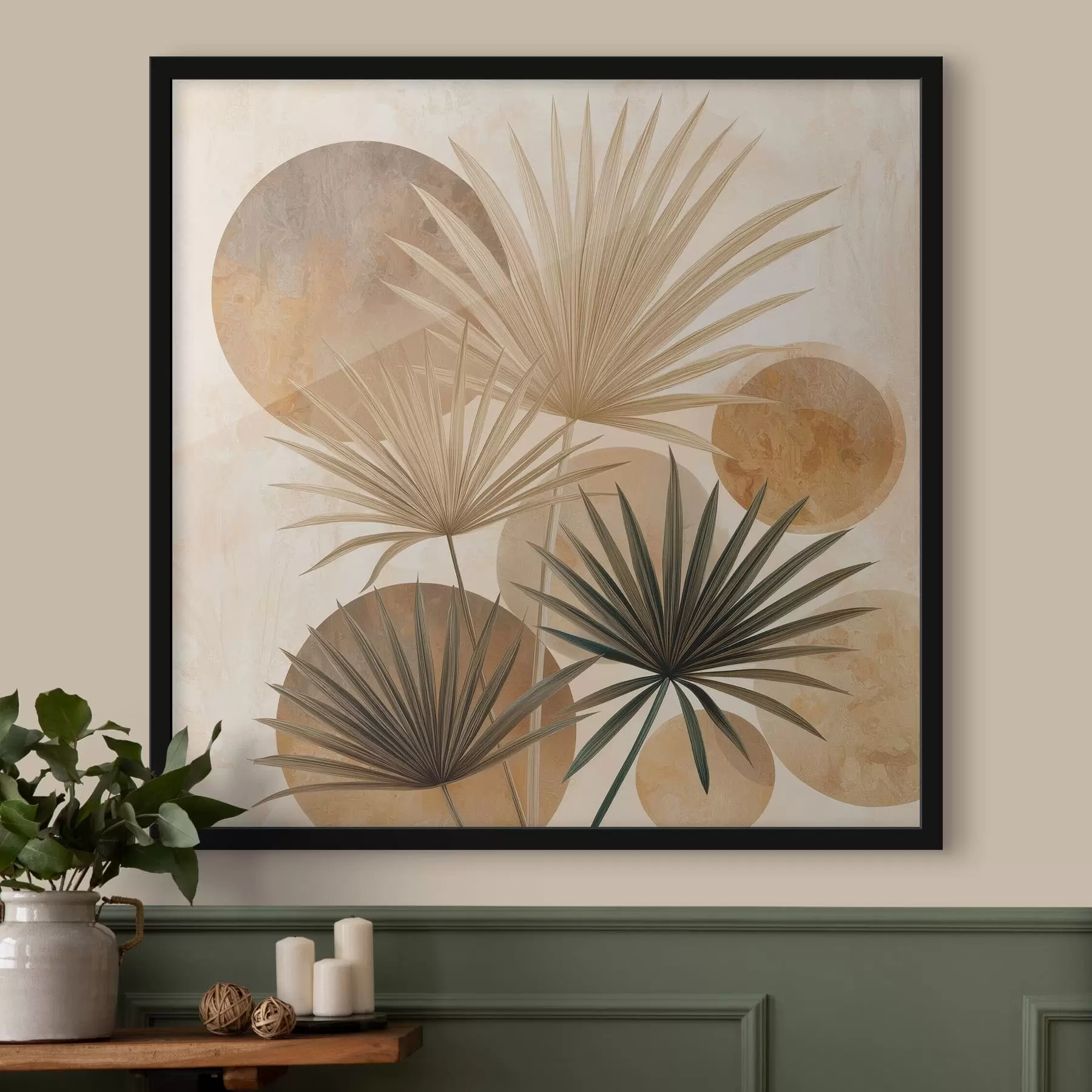 Fototapety Abstraktné palmové listy f48518