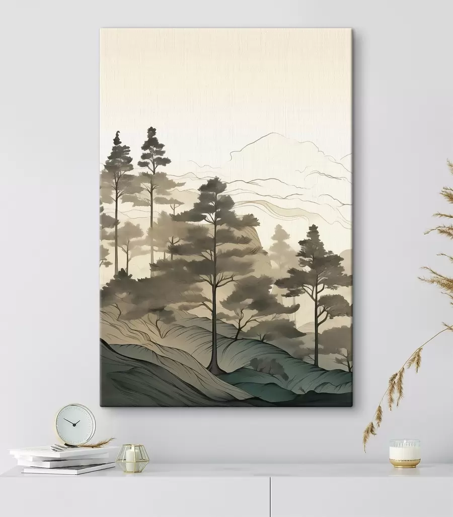 Obraz Hmlistý les za úsvitu s48539