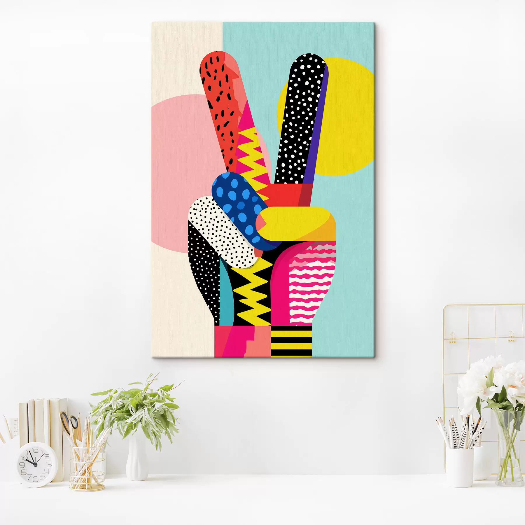 Obraz štýlové gesto víťazstva s48548