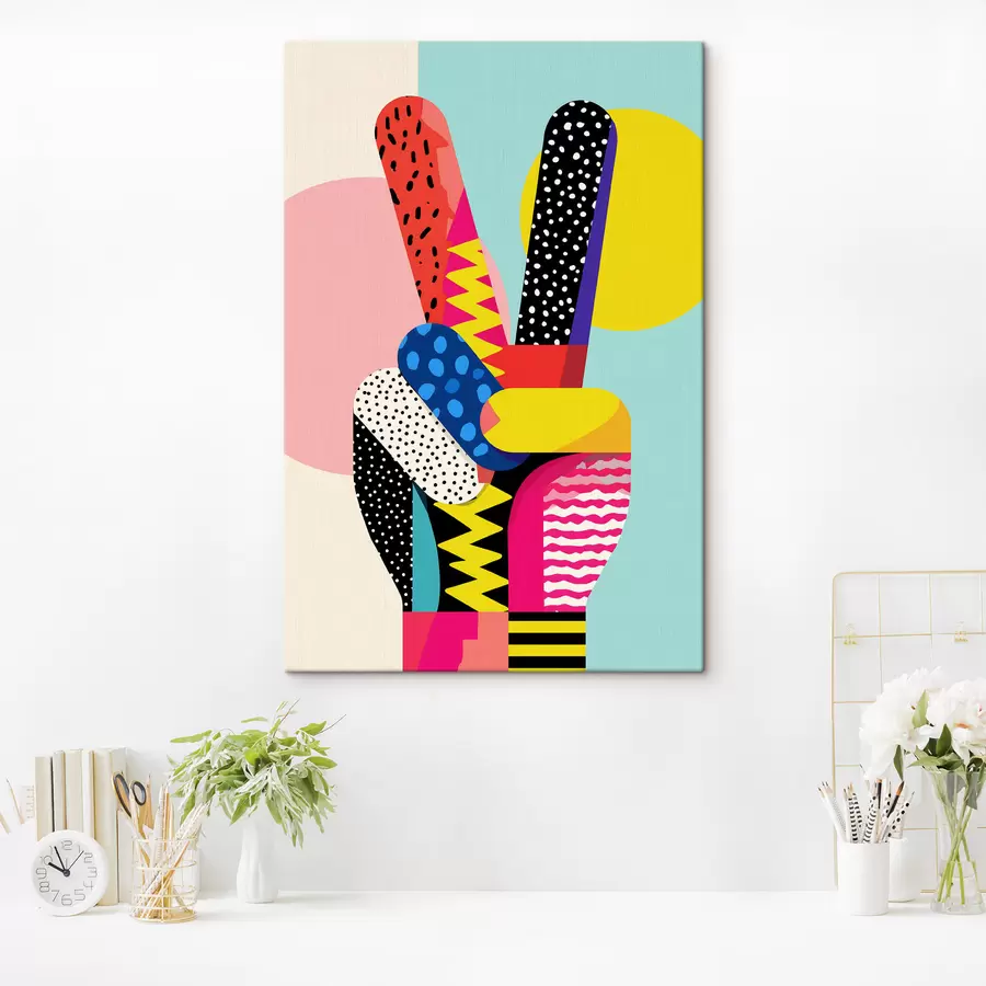 Obraz štýlové gesto víťazstva s48548